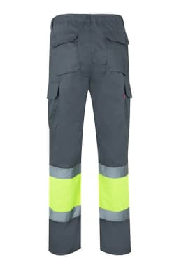 Pantalón bicolor multibolsillos