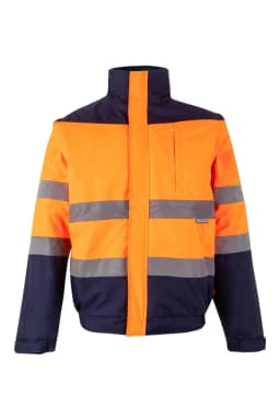 Cazadora acolchada bicolor