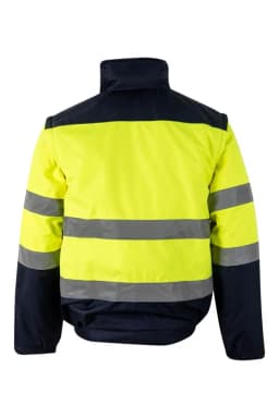 Cazadora acolchada bicolor