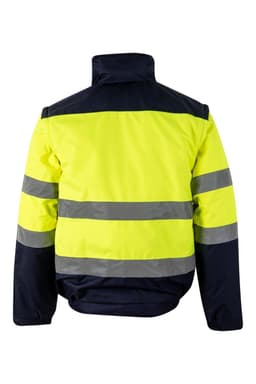 Cazadora acolchada bicolor