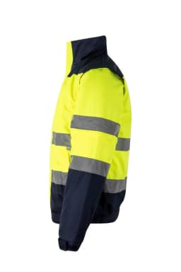 Cazadora acolchada bicolor