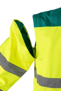 Cazadora acolchada bicolor