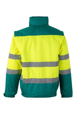 Cazadora acolchada bicolor