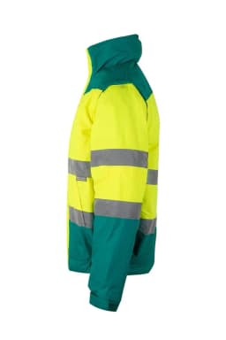 Cazadora acolchada bicolor