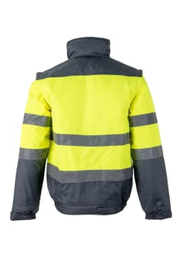 Cazadora acolchada bicolor