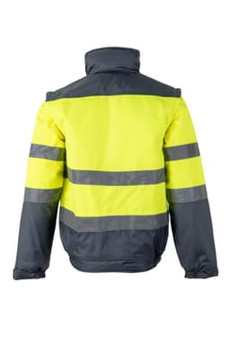 Cazadora acolchada bicolor