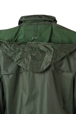 Traje de lluvia dos piezas con capucha oculta