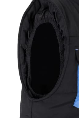 Chaleco acolchado bicolor multibolsillos