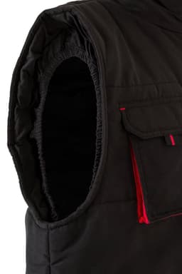 Chaleco acolchado bicolor multibolsillos