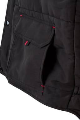 Chaleco acolchado bicolor multibolsillos