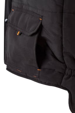 Chaleco acolchado bicolor multibolsillos