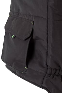 Chaleco acolchado bicolor multibolsillos