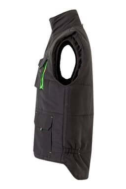 Chaleco acolchado bicolor multibolsillos