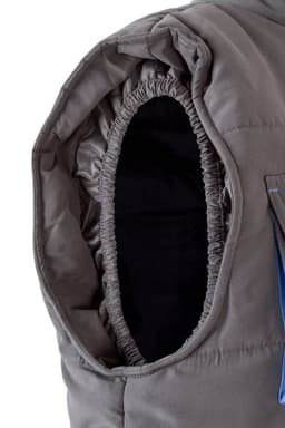 Chaleco acolchado bicolor multibolsillos