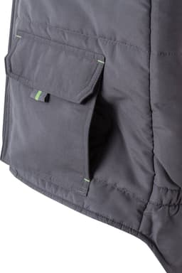 Chaleco acolchado bicolor multibolsillos