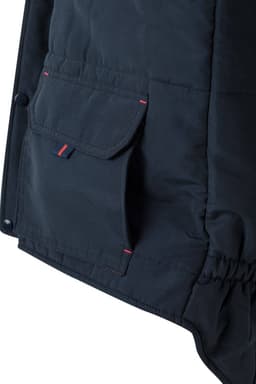 Chaleco acolchado bicolor multibolsillos