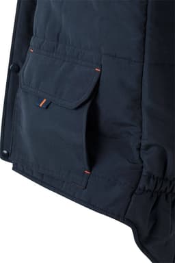 Chaleco acolchado bicolor multibolsillos