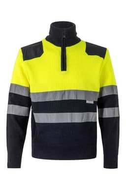 Jersey bicolor con cremallera