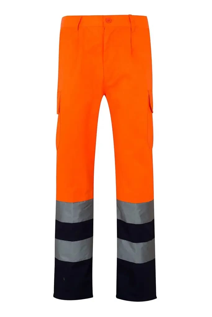 Pantalón bicolor multibolsillos