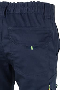 Pantalón stretch bicolor multibolsillos