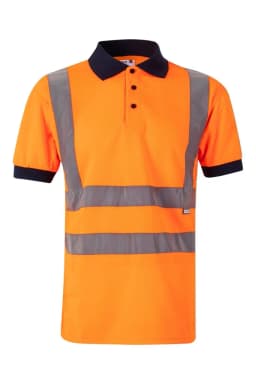 Polo bicolor manga corta