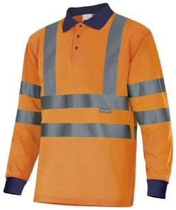 Polo bicolor manga larga