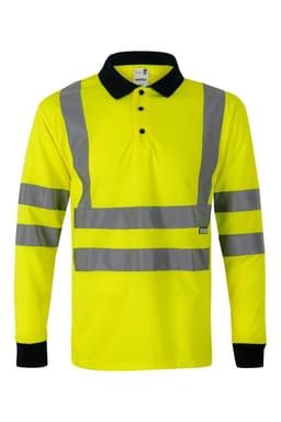 Polo bicolor manga larga