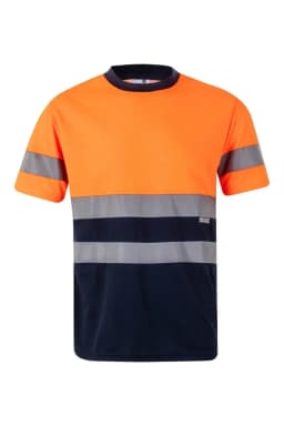 Camiseta técnica bicolor manga corta