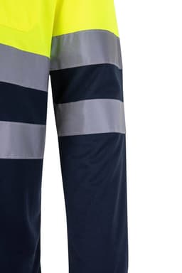 Polo bicolor manga larga