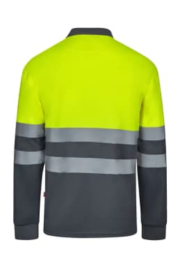 Polo bicolor manga larga