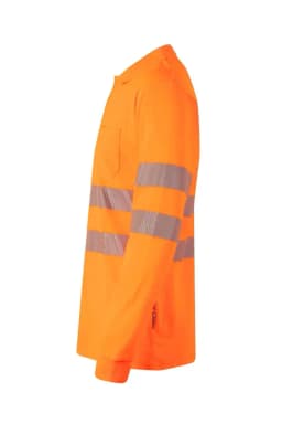 Polo algodón manga larga cinta segmentada