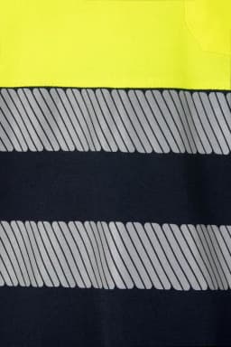 Polo algodón bicolor manga larga cinta segmentada