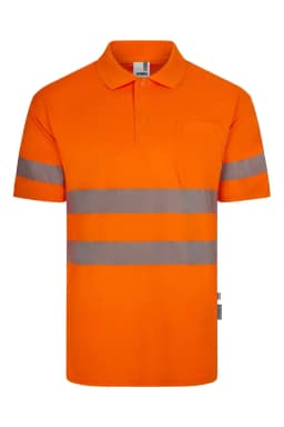 Polo poliéster reciclado manga corta cinta segmentada