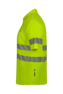 Polo poliéster reciclado manga corta cinta segmentada