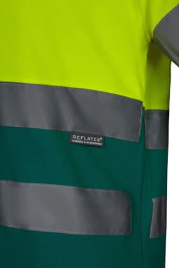 Camiseta algodón bicolor manga corta