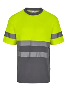 Camiseta algodón bicolor manga corta