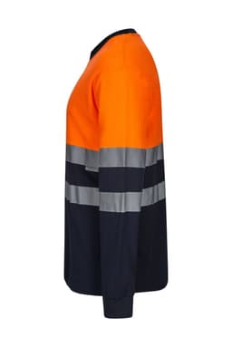 Camiseta algodón bicolor manga larga