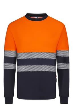 Camiseta algodón bicolor manga larga cinta segmentada