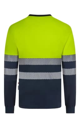 Camiseta algodón bicolor manga larga cinta segmentada