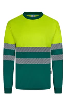 Camiseta poliéster reciclado bicolor manga larga cinta segmentada