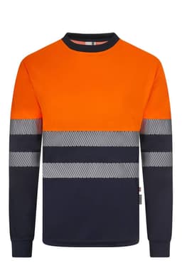 Camiseta poliéster reciclado bicolor manga larga cinta segmentada