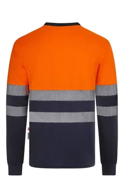 Camiseta poliéster reciclado bicolor manga larga cinta segmentada