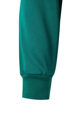 Sudadera bicolor con media cremallera