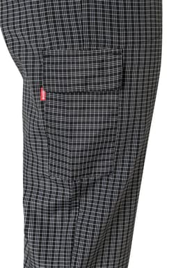 Pantalón de cocina cuadros multibolsillos