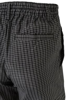 Pantalón de cocina cuadros multibolsillos