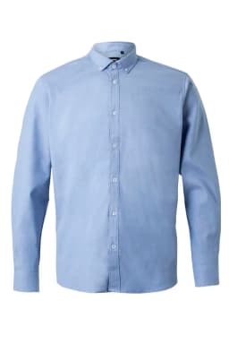 Camisa oxford stretch manga larga hombre