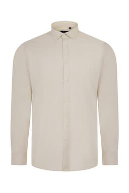 Camisa oxford stretch manga larga hombre