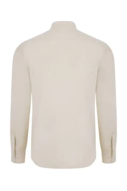 Camisa oxford stretch manga larga hombre