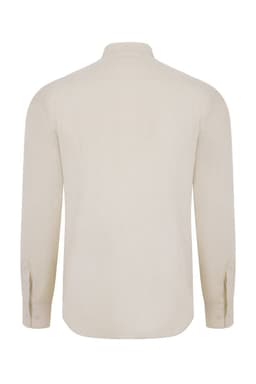 Camisa oxford stretch manga larga hombre