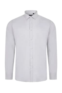 Camisa oxford stretch manga larga hombre